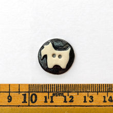 Load image into Gallery viewer, White Round Scotty Dog Buttons