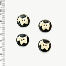 Load image into Gallery viewer, White Round Scotty Dog Buttons