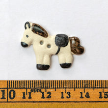 Load image into Gallery viewer, x50 White Horse Buttons