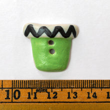 Load image into Gallery viewer, x50 Green Flower Pot Buttons