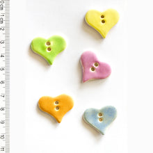 Load image into Gallery viewer, L194 Pastel Heart Buttons
