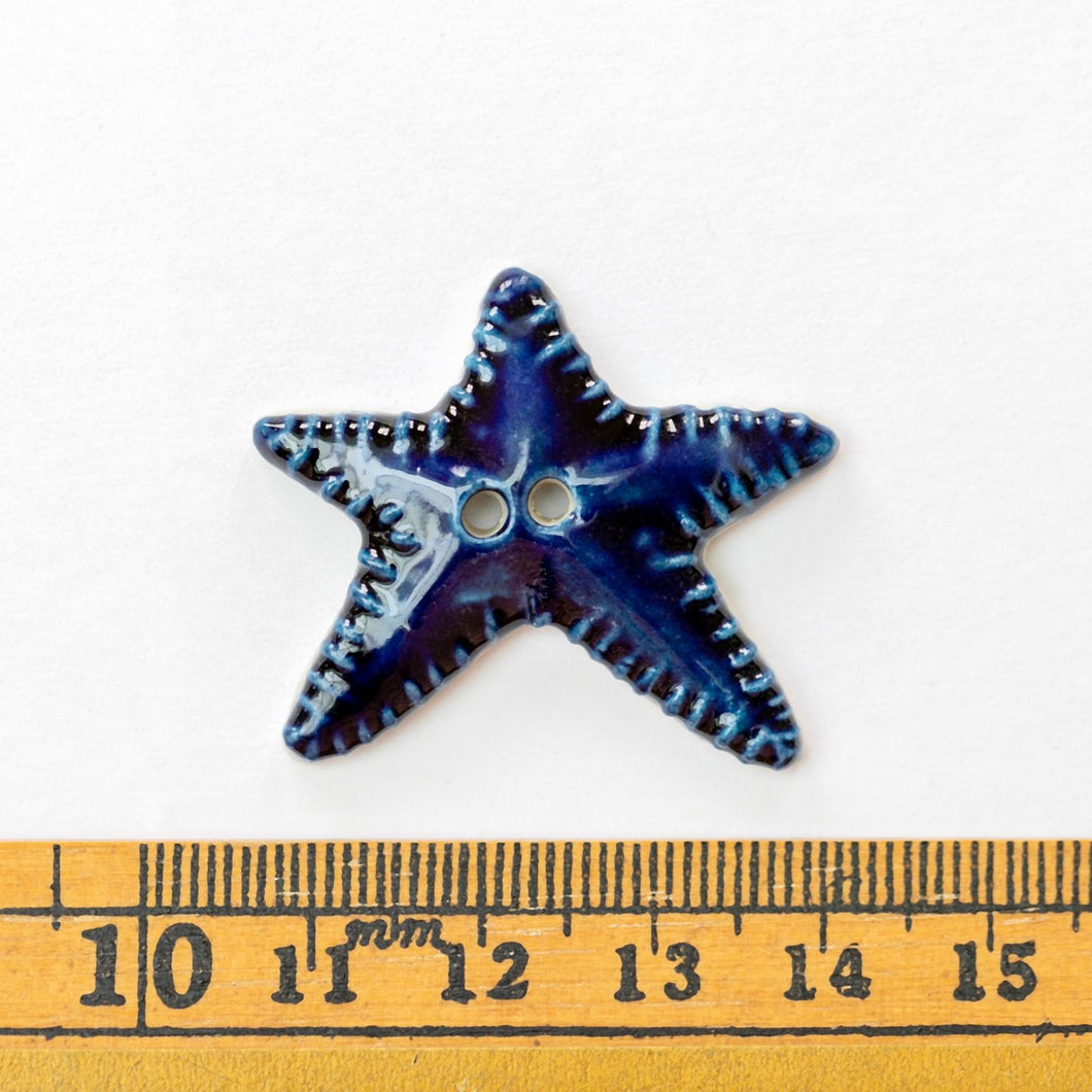x50 Blue Starfish Buttons