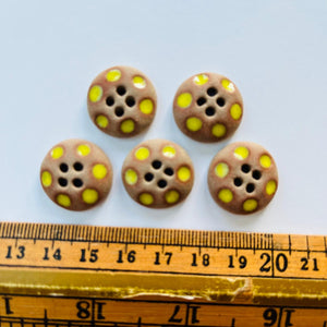 x50 Yellow Dot Buttons