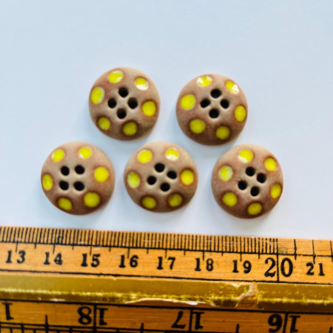 x50 Yellow Dot Buttons