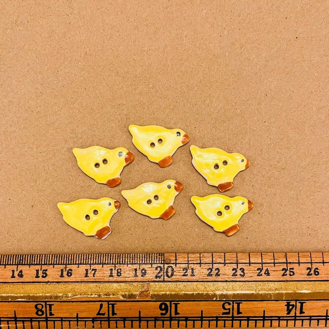 x50 Yellow Duckling Buttons