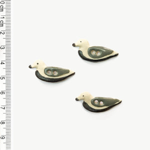 Grey Duck Buttons