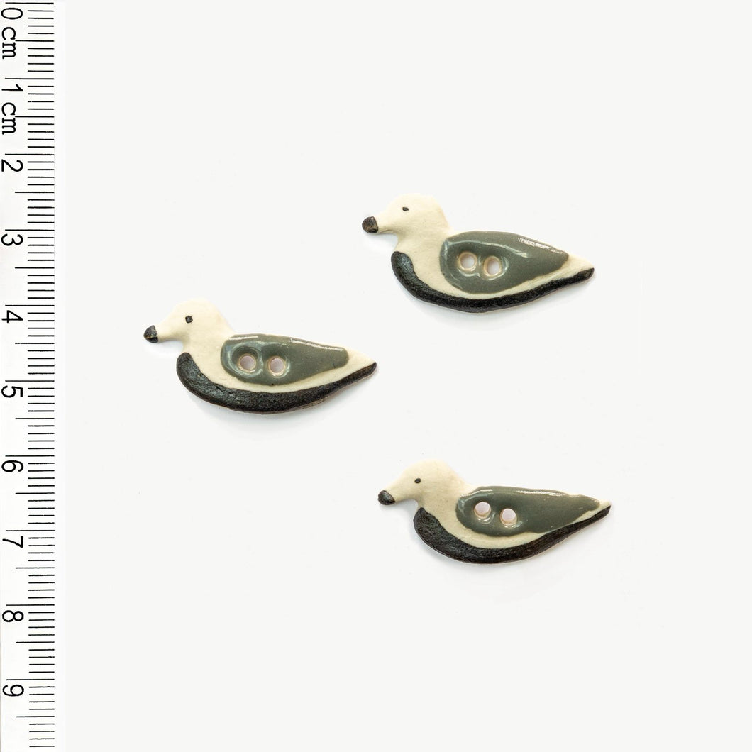 Grey Duck Buttons