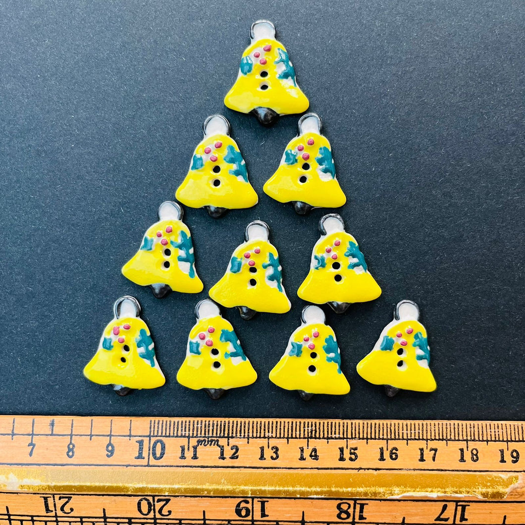 x50 Christmas Bell Buttons