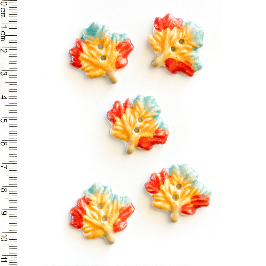 L109 Autumn Leaf Buttons