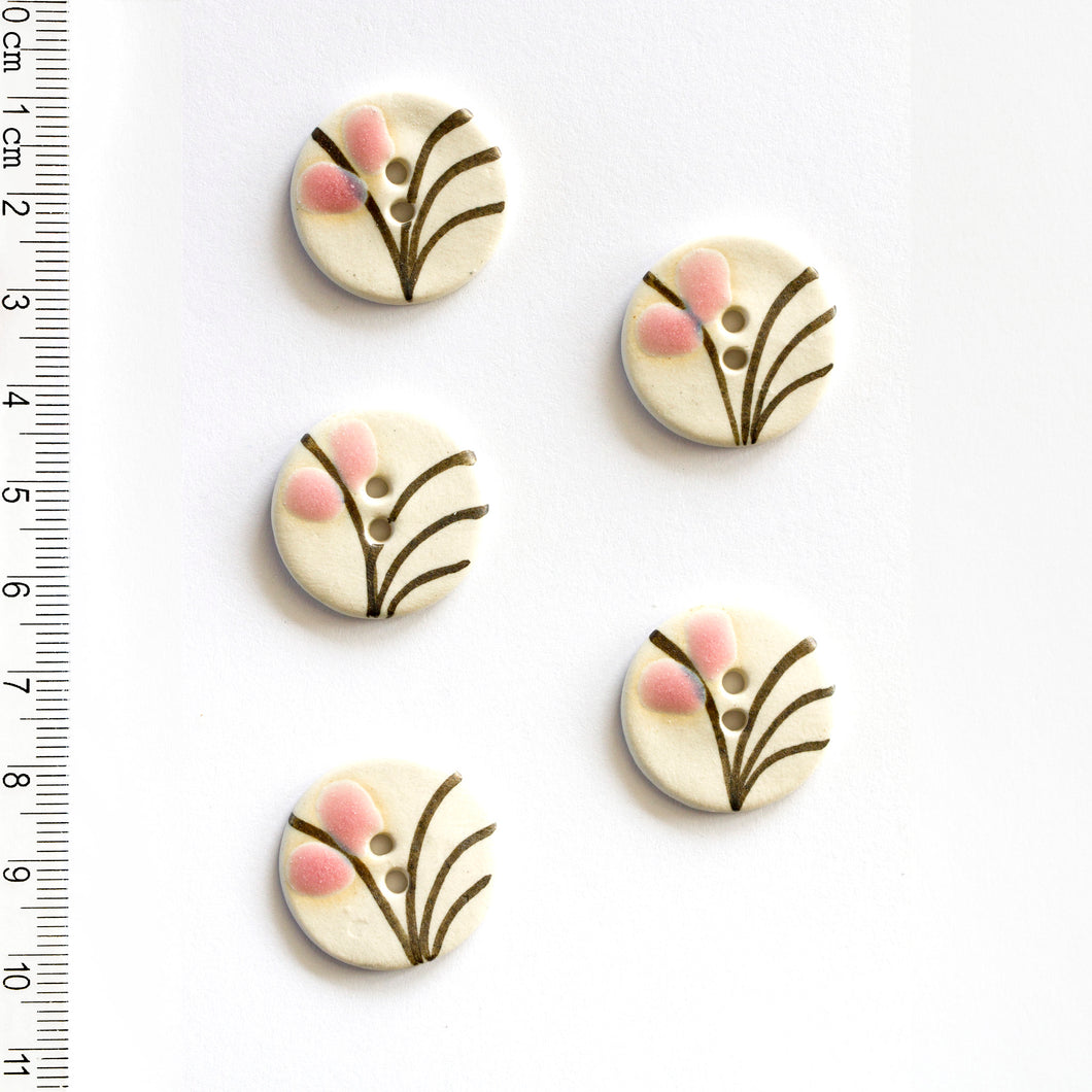 L297 Pink Floral Grass