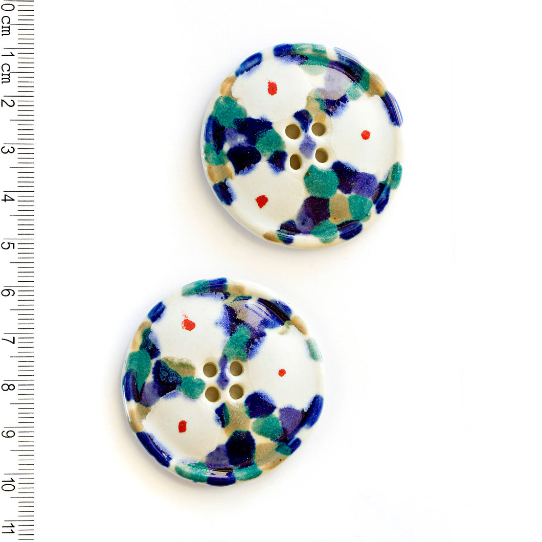 L344 Large Floral Buttons