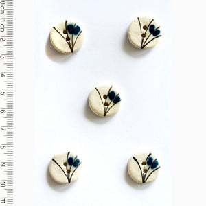 L533 Blue Floral Grass