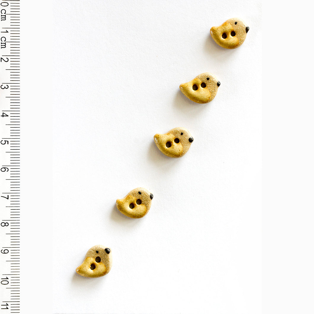 x50 Cream Bird Buttons