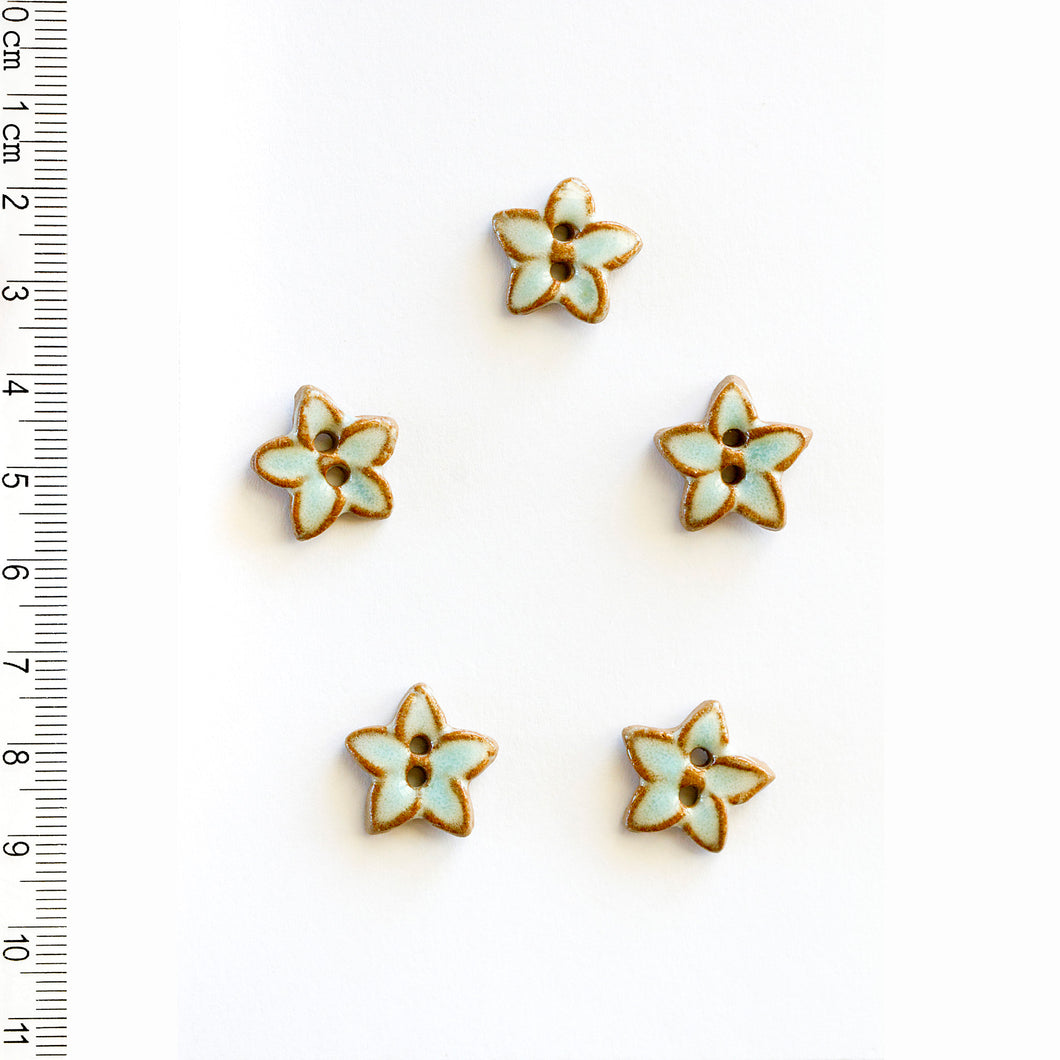 L605 Star Floral Buttons