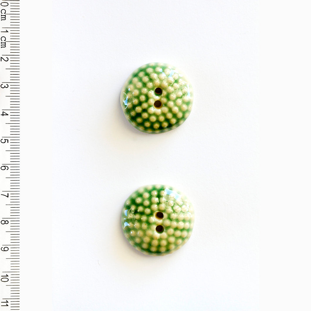 L589 Green Raised Dot Buttons